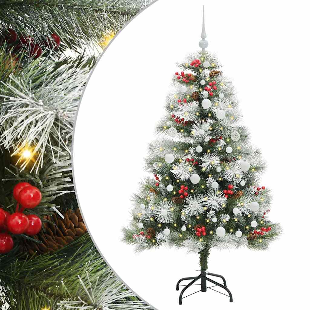 Albero di Natale artificiale Verde e bianco 150 cm
