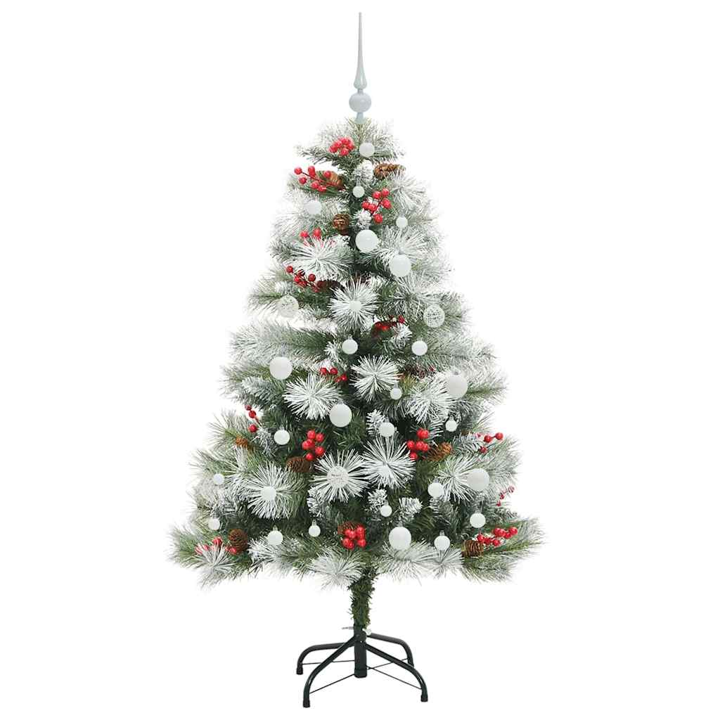 Albero di Natale artificiale Verde e bianco 150 cm