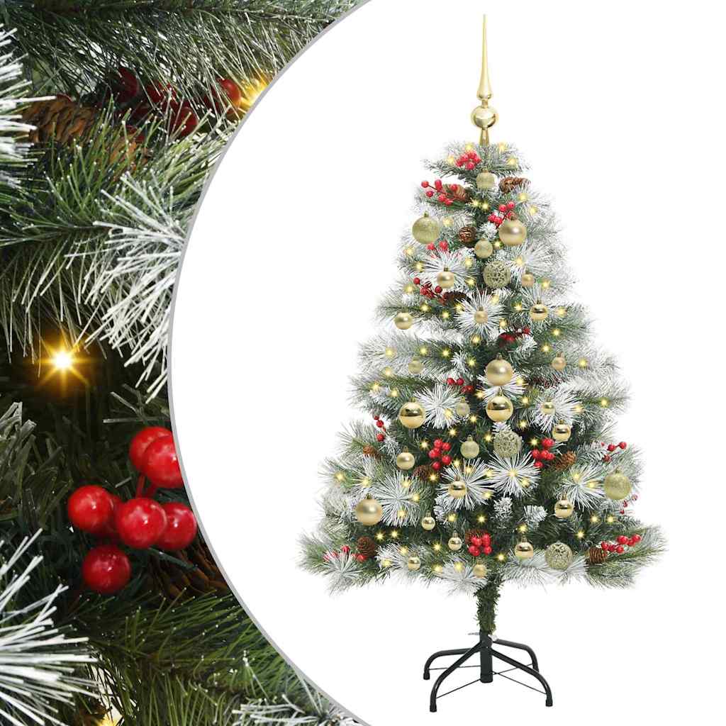 Albero di Natale artificiale Verde e bianco 150 cm
