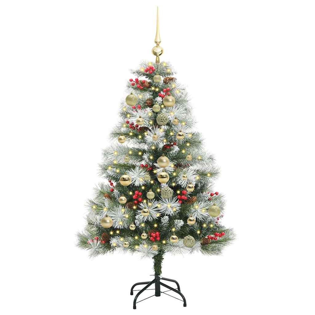 Albero di Natale artificiale Verde e bianco 150 cm