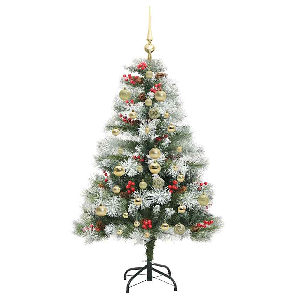 Albero di Natale artificiale Verde e bianco 150 cm