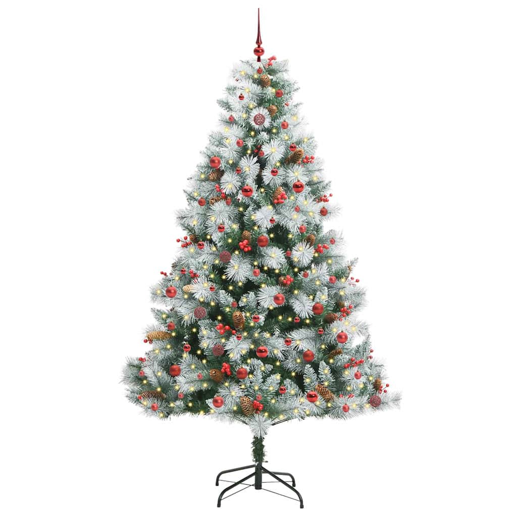 Albero di Natale artificiale Verde e bianco 240 cm