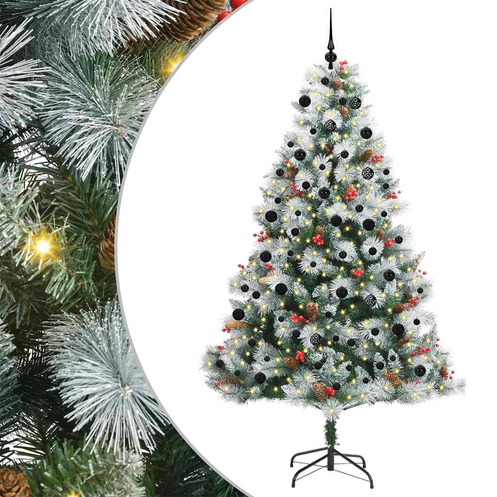 Albero di Natale artificiale Verde e bianco 240 cm
