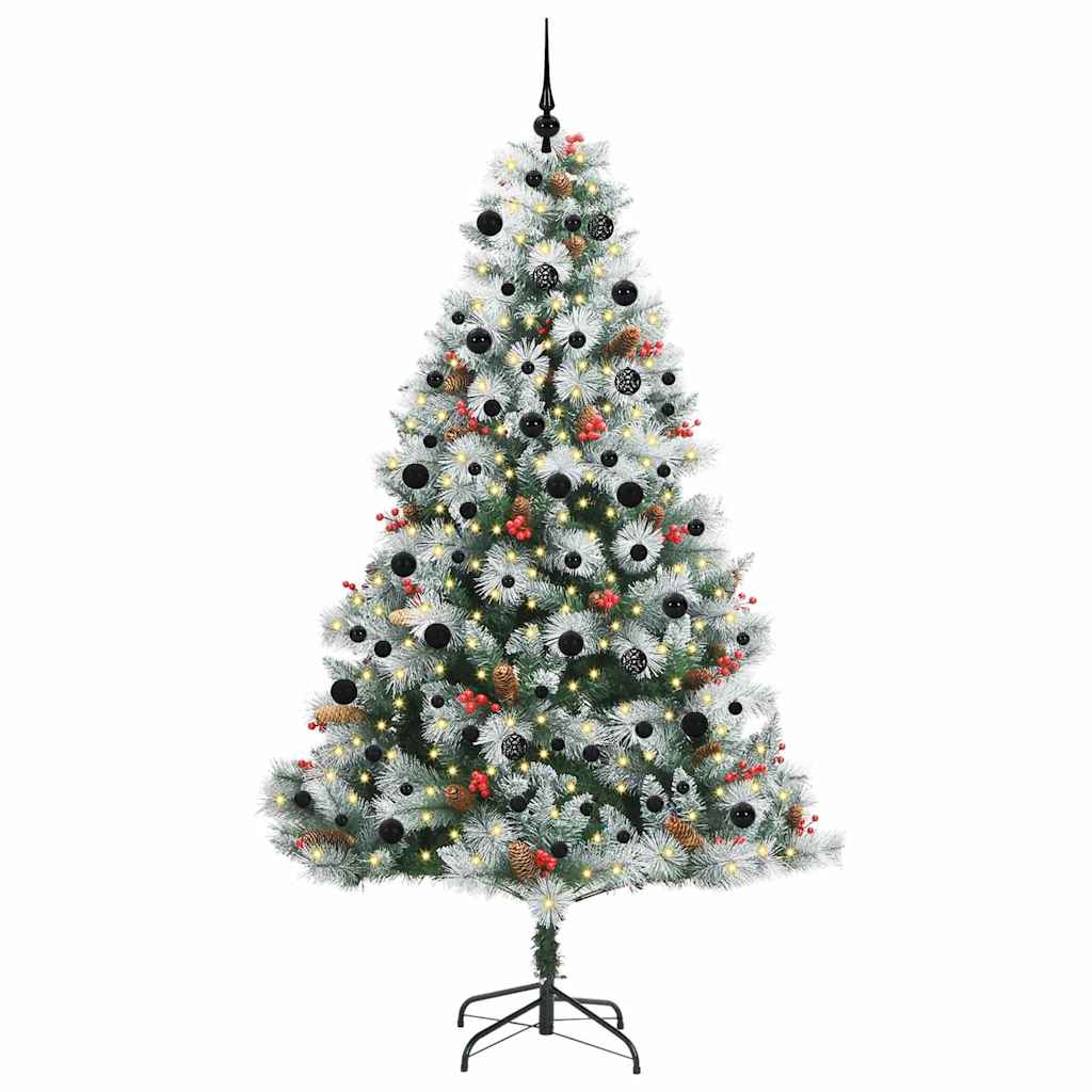 Albero di Natale artificiale Verde e bianco 240 cm