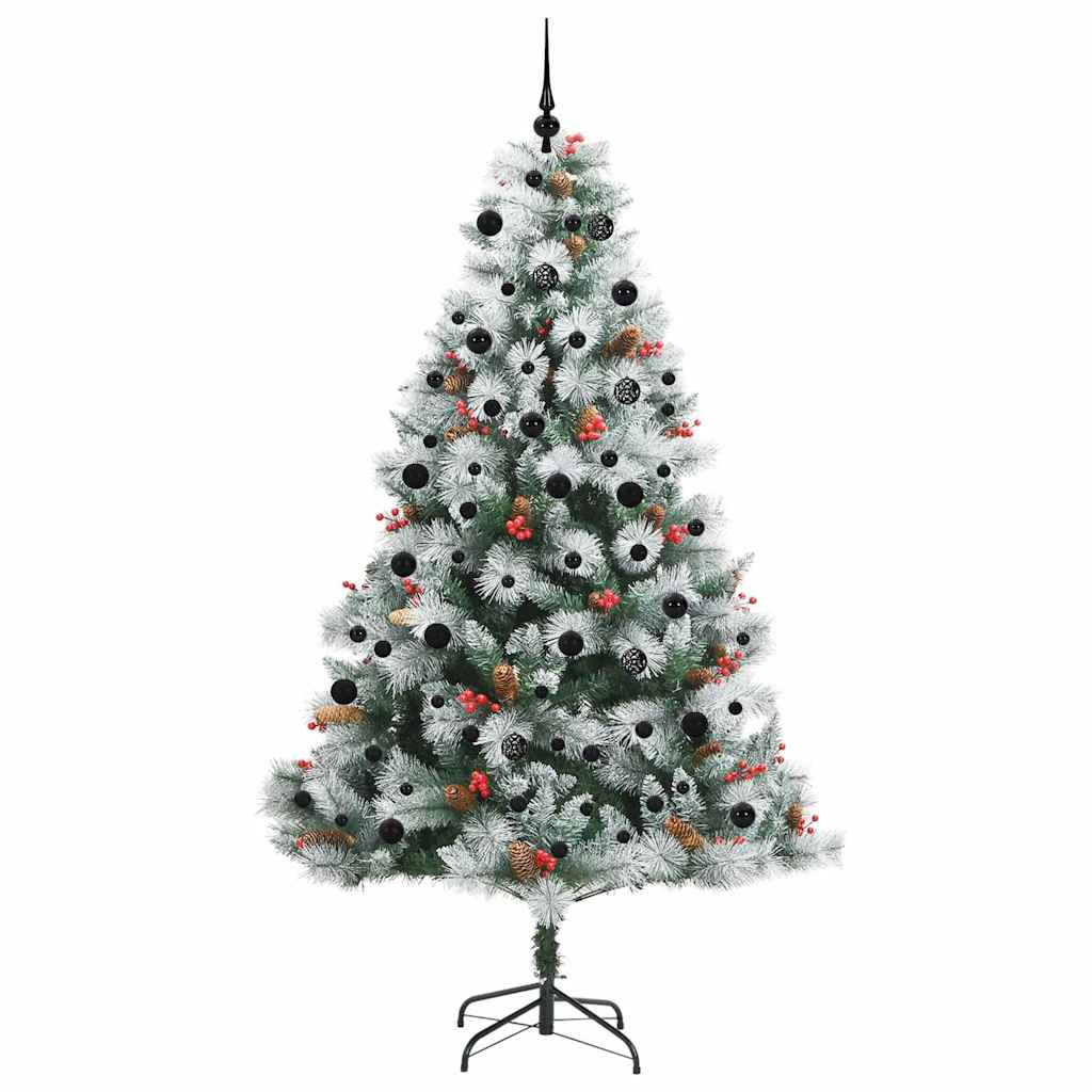 Albero di Natale artificiale Verde e bianco 240 cm