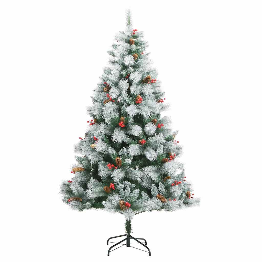 Albero di Natale artificiale Verde e bianco 240 cm