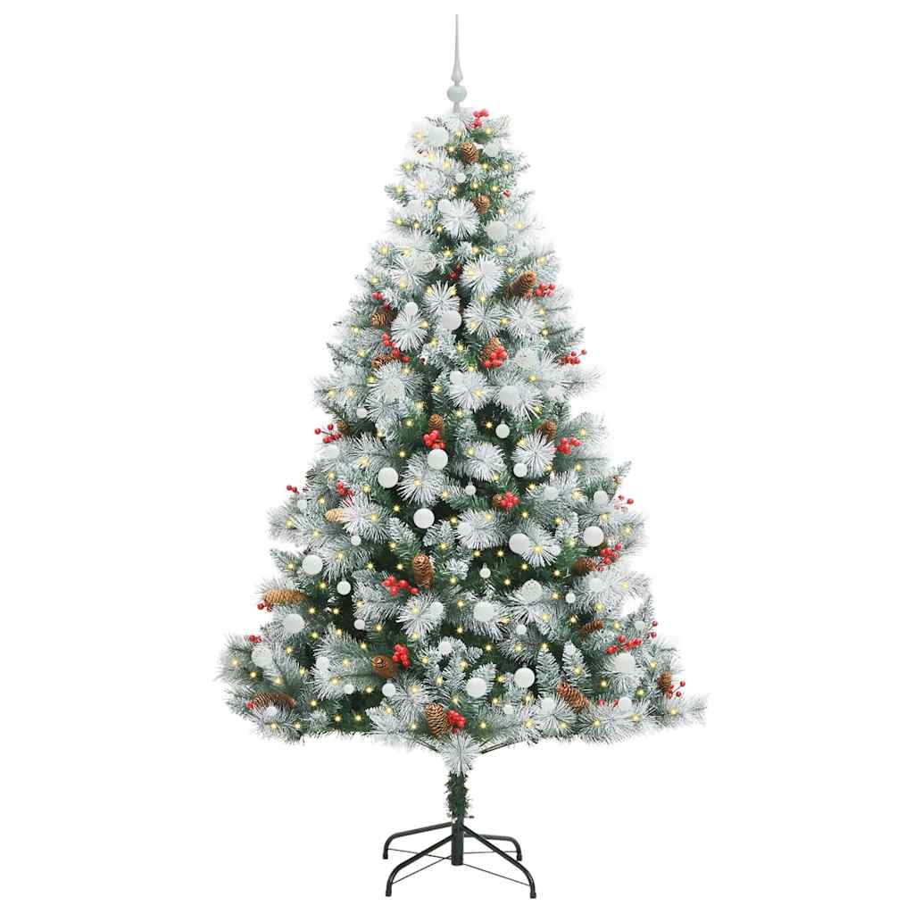 Albero di Natale artificiale Verde e bianco 240 cm