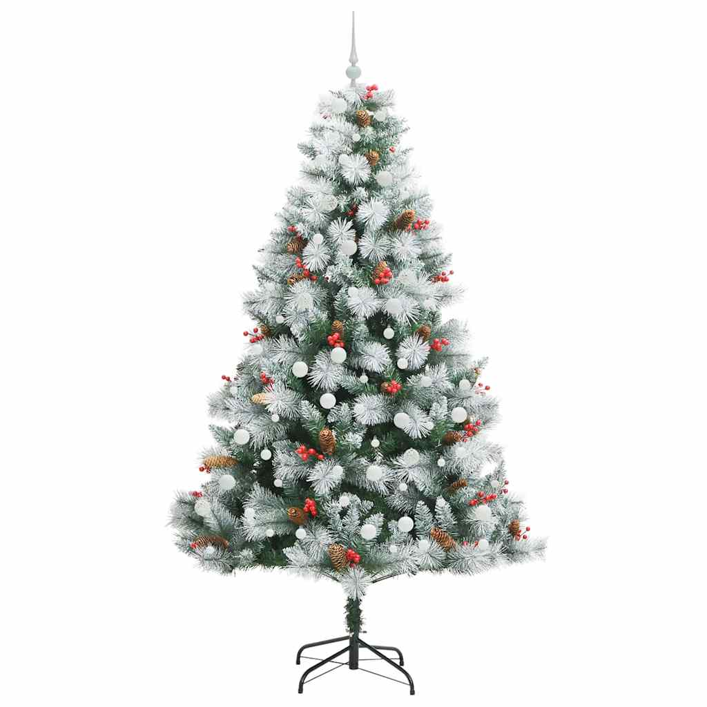 Albero di Natale artificiale Verde e bianco 240 cm