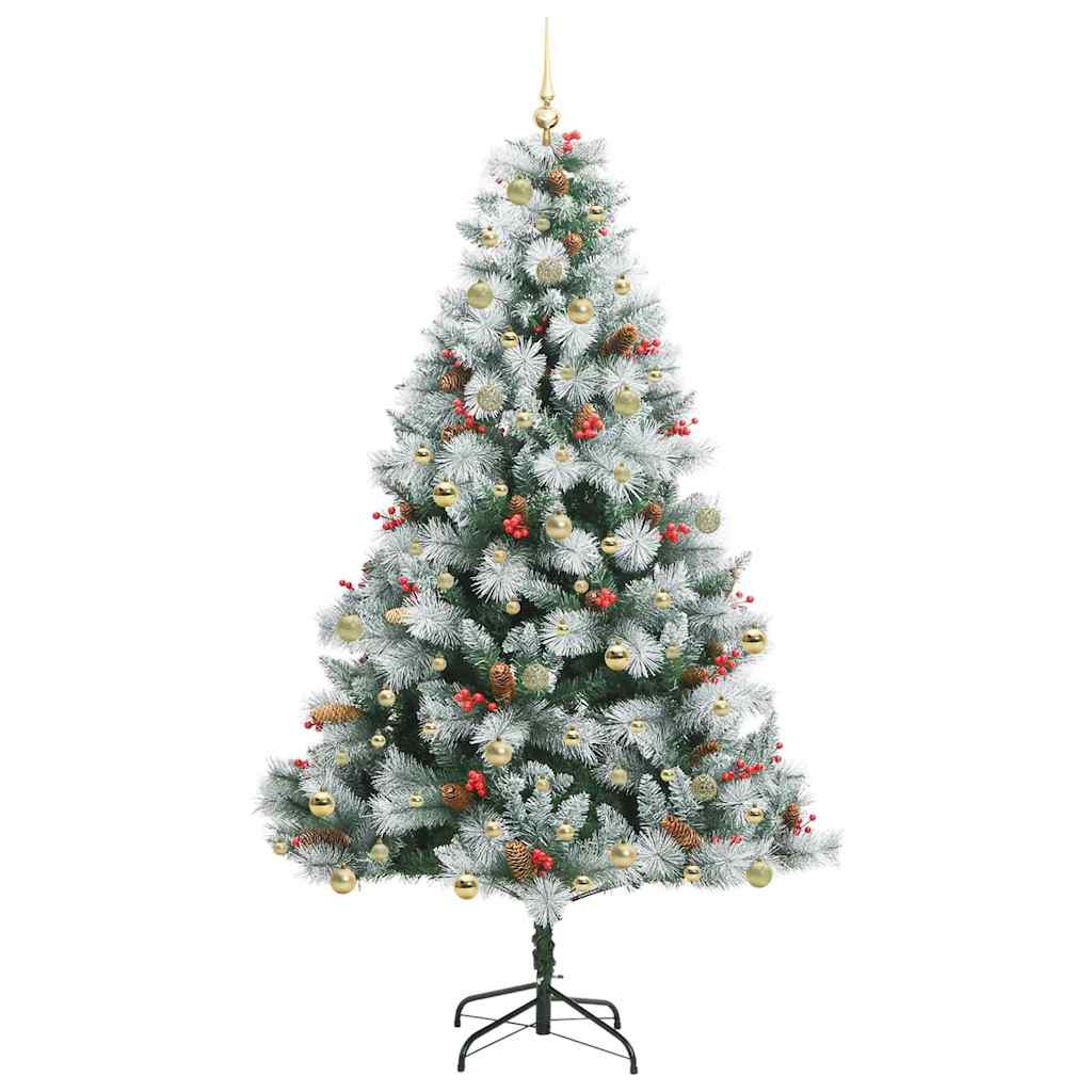 Albero di Natale artificiale Verde e bianco 240 cm