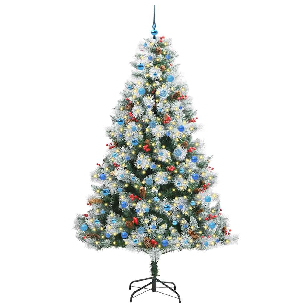 Albero di Natale artificiale Verde e bianco 240 cm