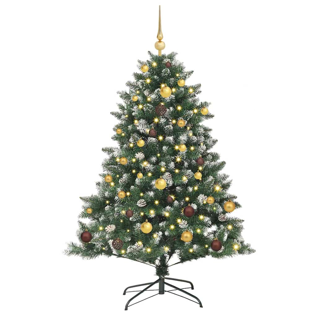 Albero di Natale artificiale con 150 LED Verde 150 cm