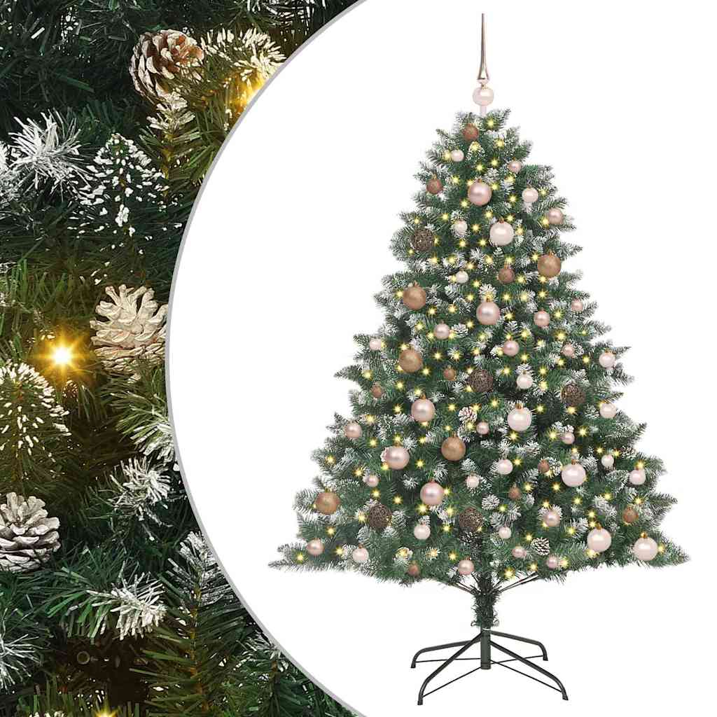 Albero di Natale artificiale con 300 LED Verde 180 cm