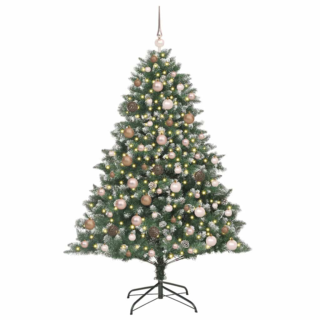Albero di Natale artificiale con 300 LED Verde 180 cm
