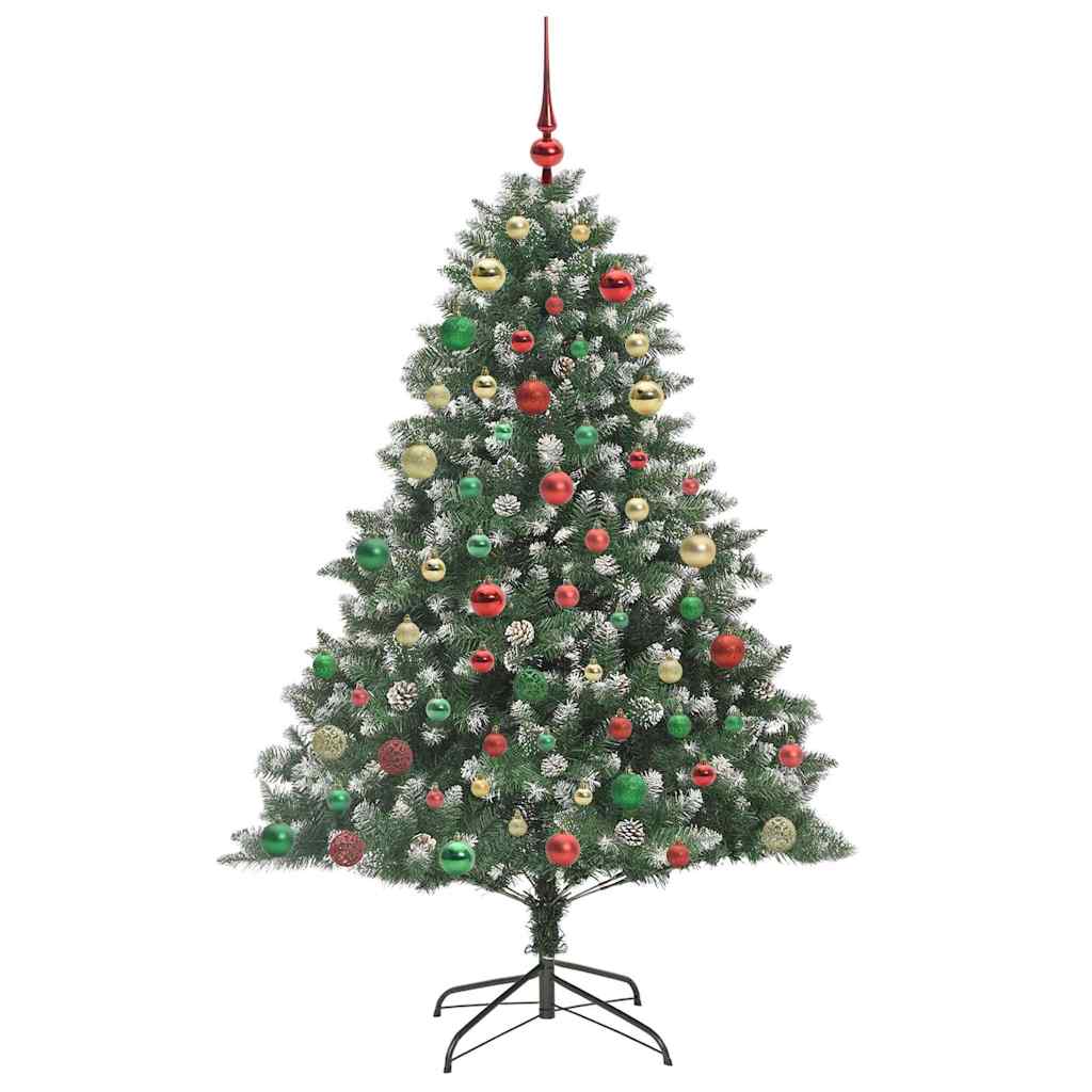 Albero di Natale artificiale con 300 LED Verde 180 cm