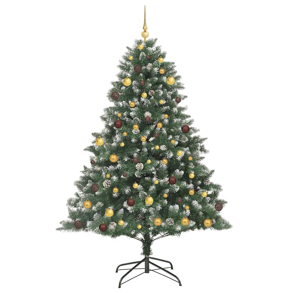 Albero di Natale artificiale con 300 LED Verde 210 cm