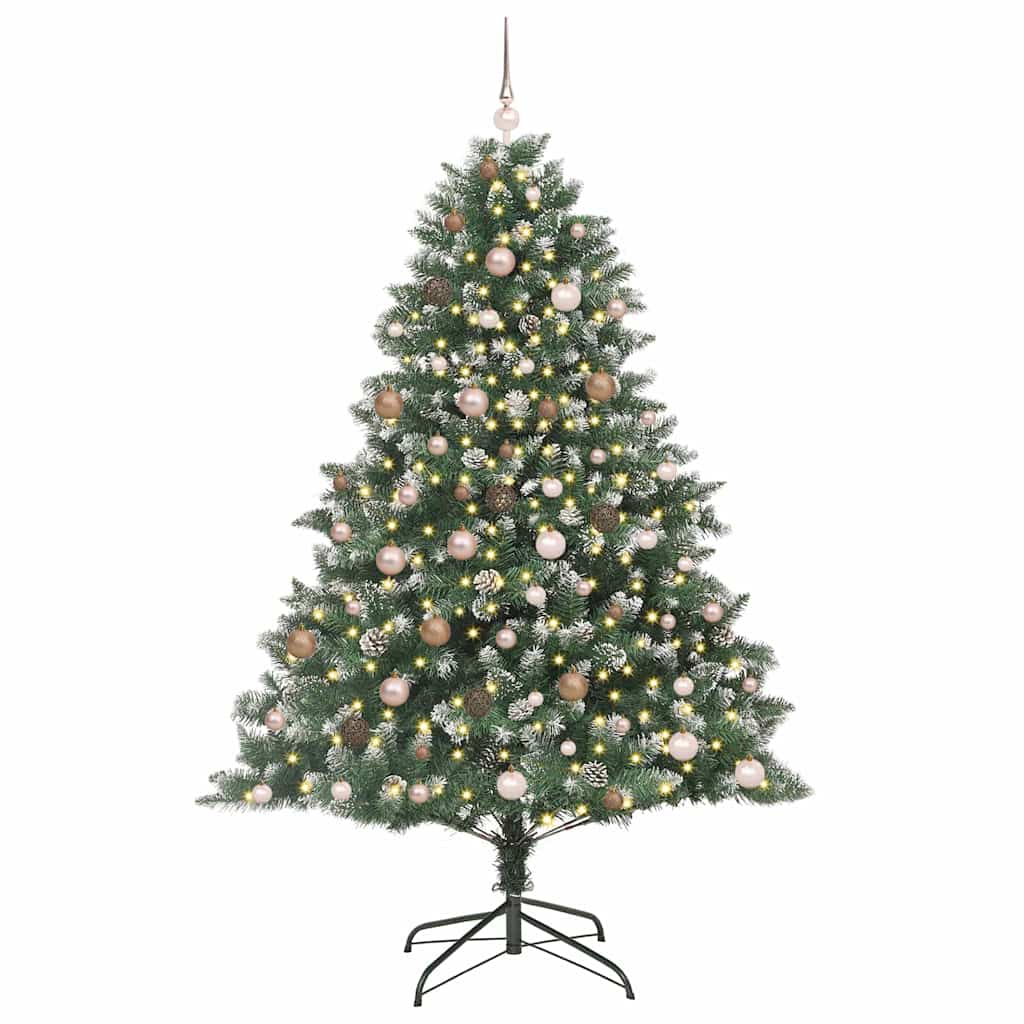 Albero di Natale artificiale con 300 LED Verde 210 cm