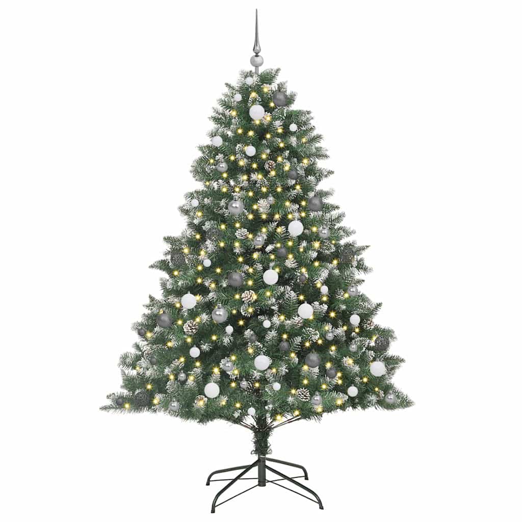 Albero di Natale artificiale con 300 LED Verde 210 cm