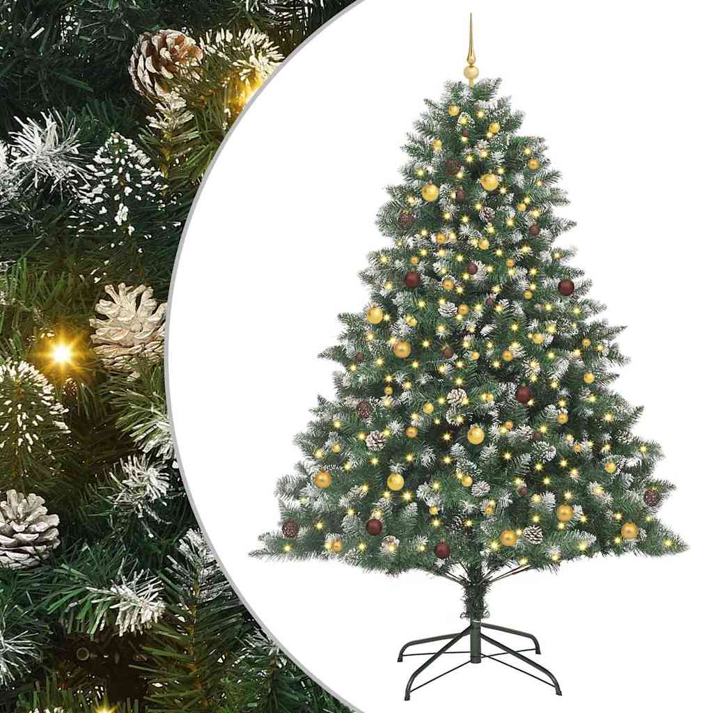 Albero di Natale artificiale con 300 LED Verde 240 cm