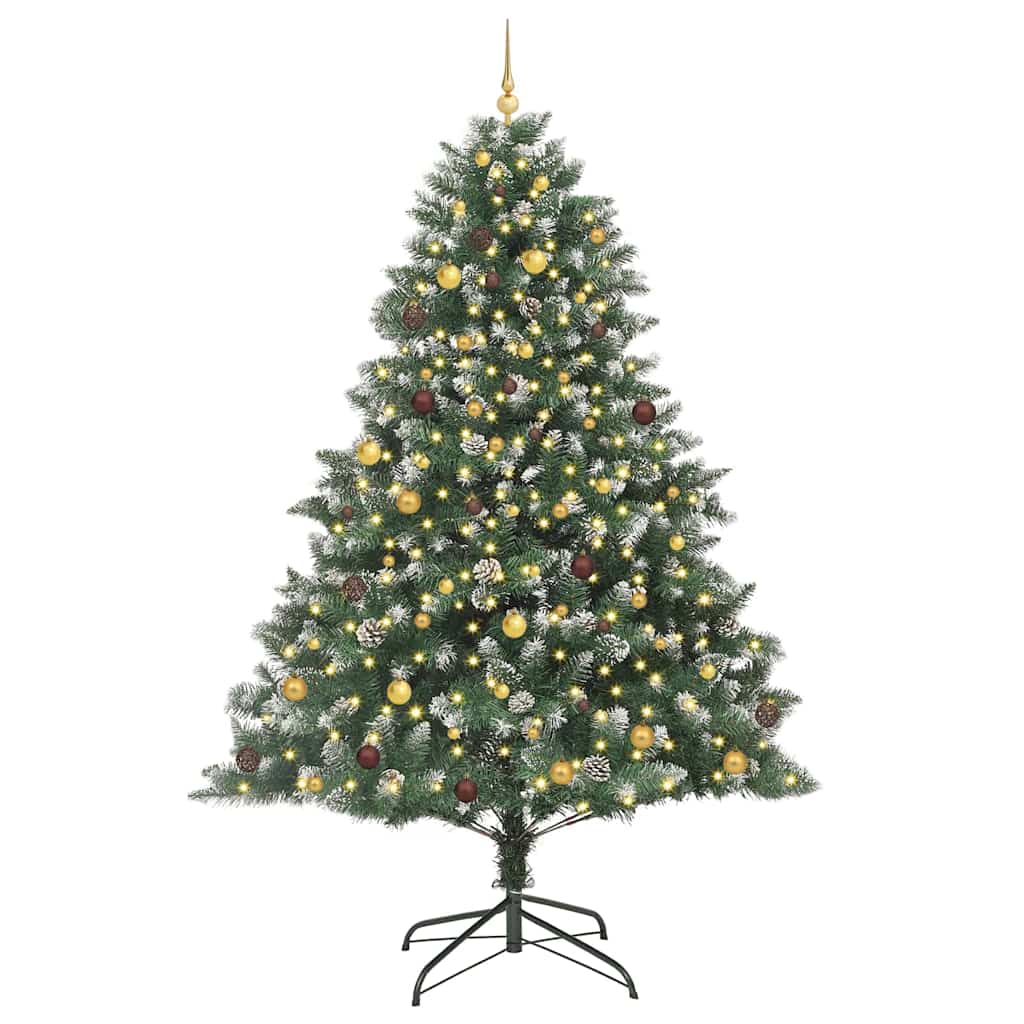 Albero di Natale artificiale con 300 LED Verde 240 cm