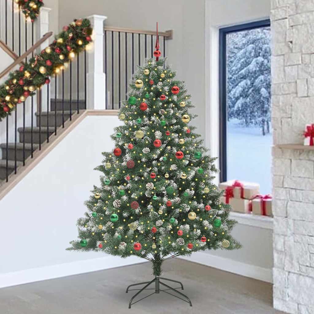 Albero di Natale artificiale con 300 LED Verde 240 cm