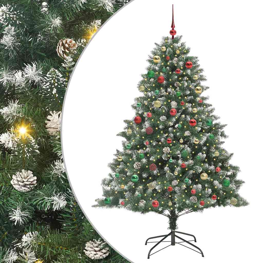 Albero di Natale artificiale con 300 LED Verde 240 cm