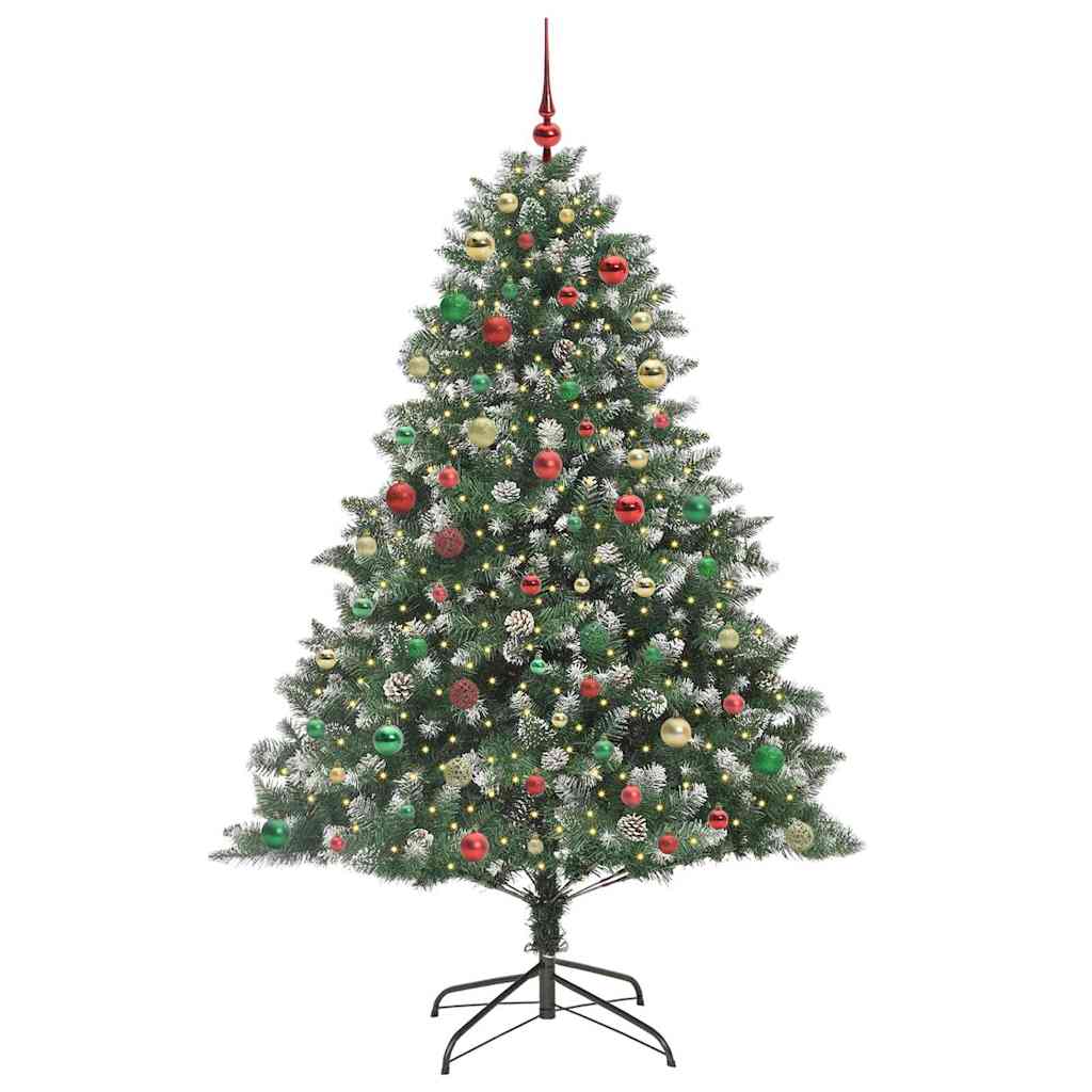 Albero di Natale artificiale con 300 LED Verde 240 cm