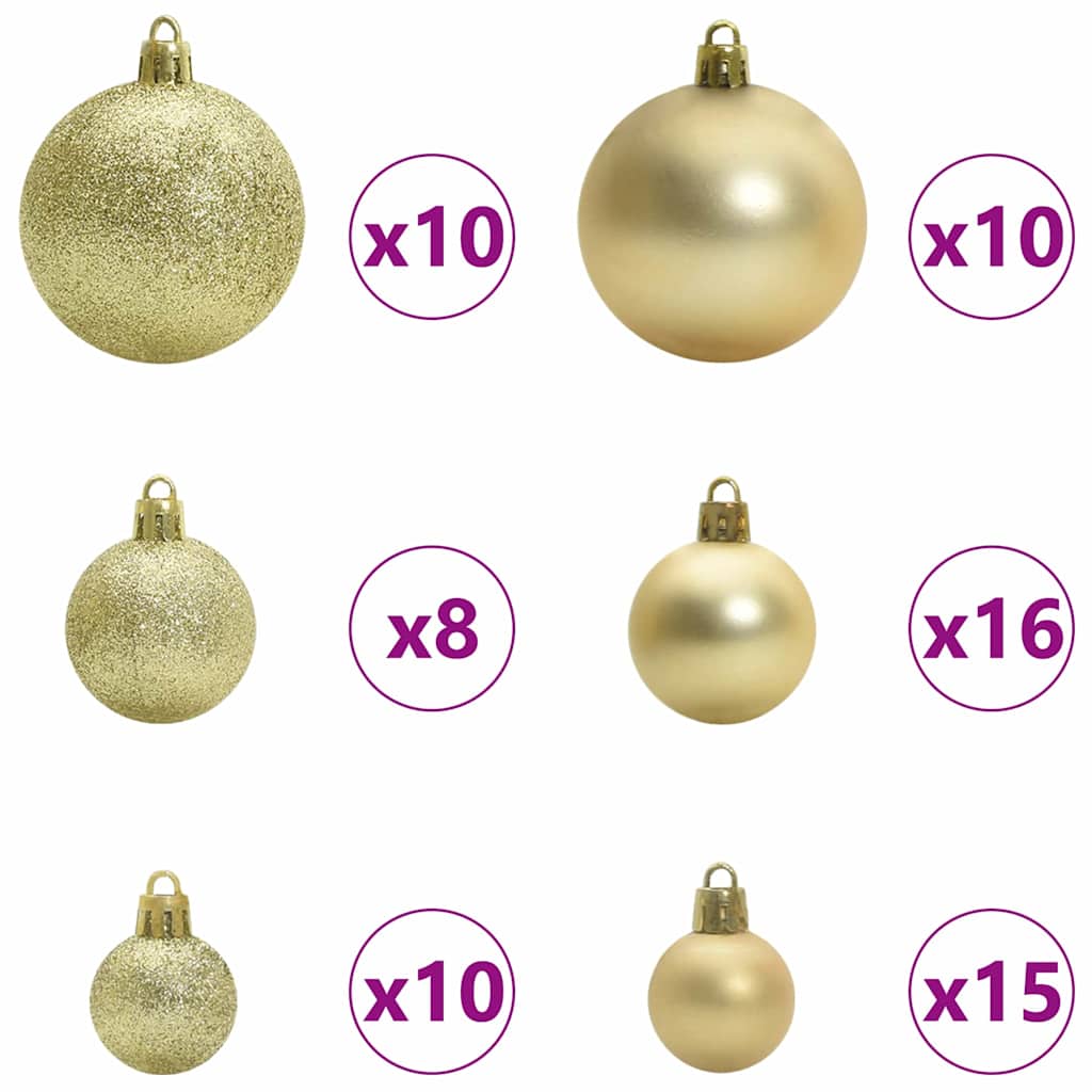 Albero di Natale Artificiale Sottile Verde e Bianco 240 cm
