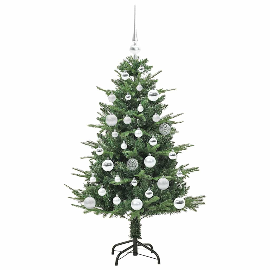 Albero di Natale Artificiale Pre-illuminato con Set di Palline
