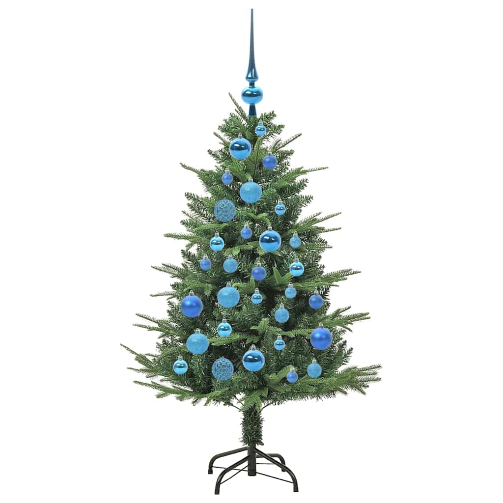 Albero di Natale Artificiale Pre-illuminato con Set di Palline