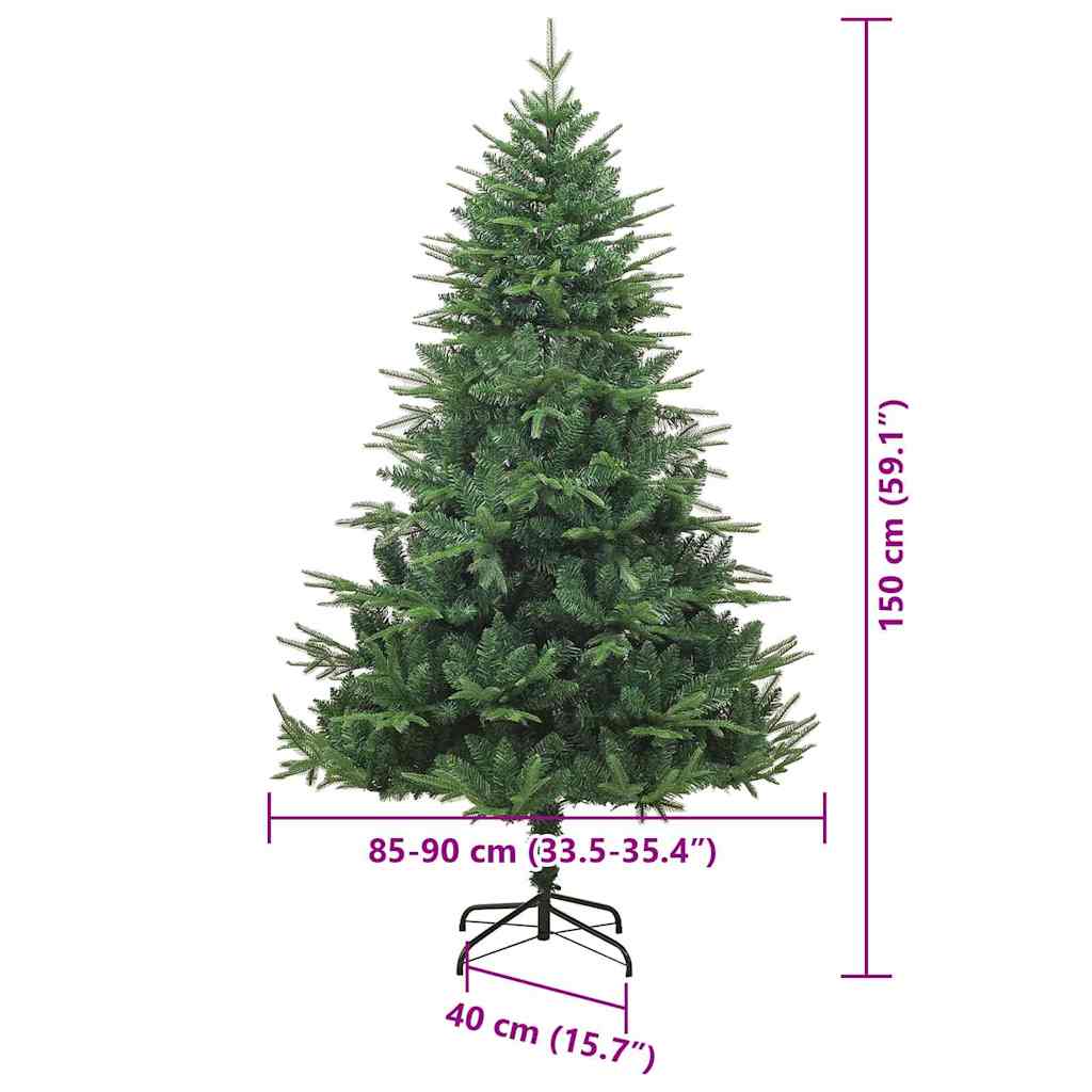 Albero di Natale Artificiale Pre-illuminato con Set di Palline