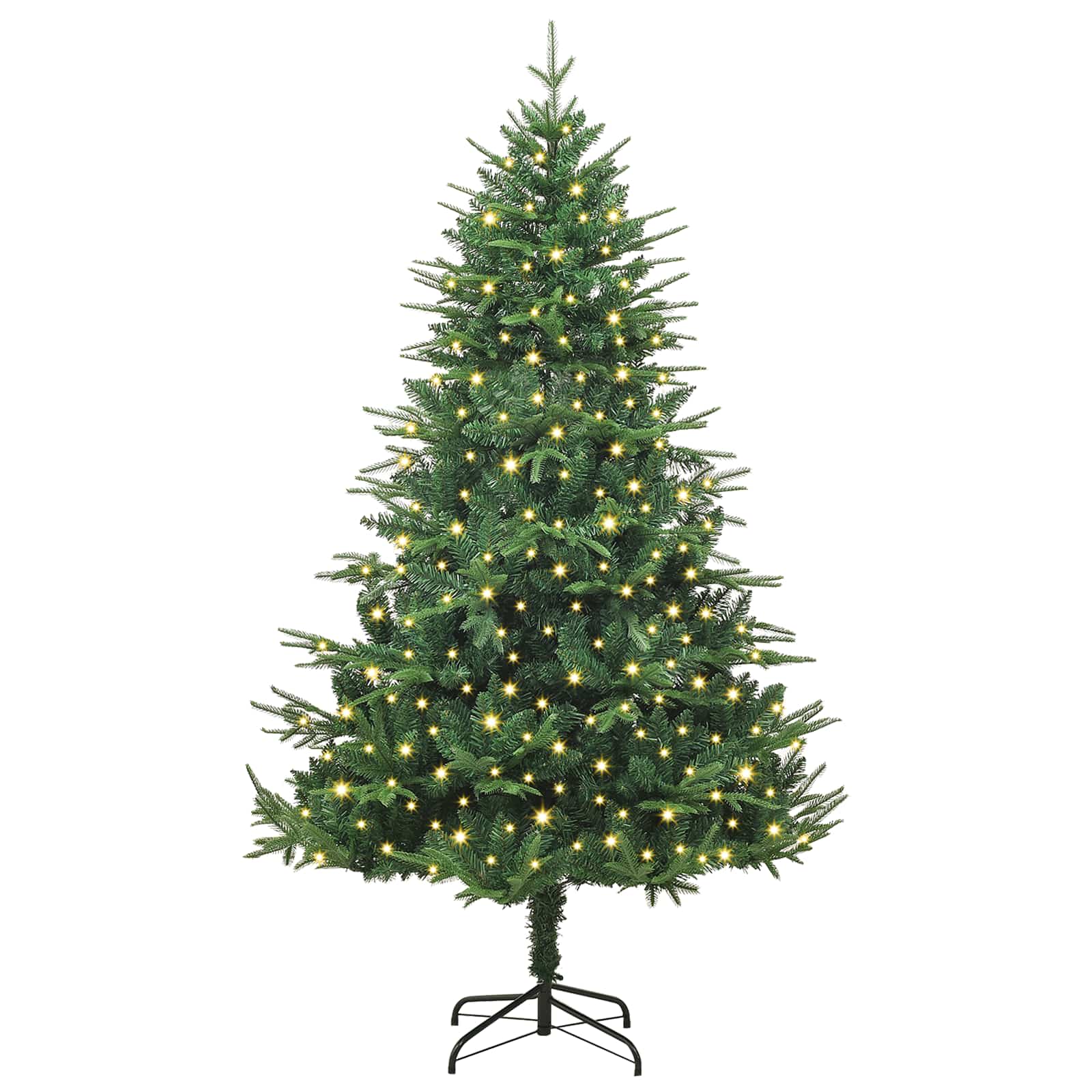 Albero di Natale artificiale preilluminato Verde 180 cm