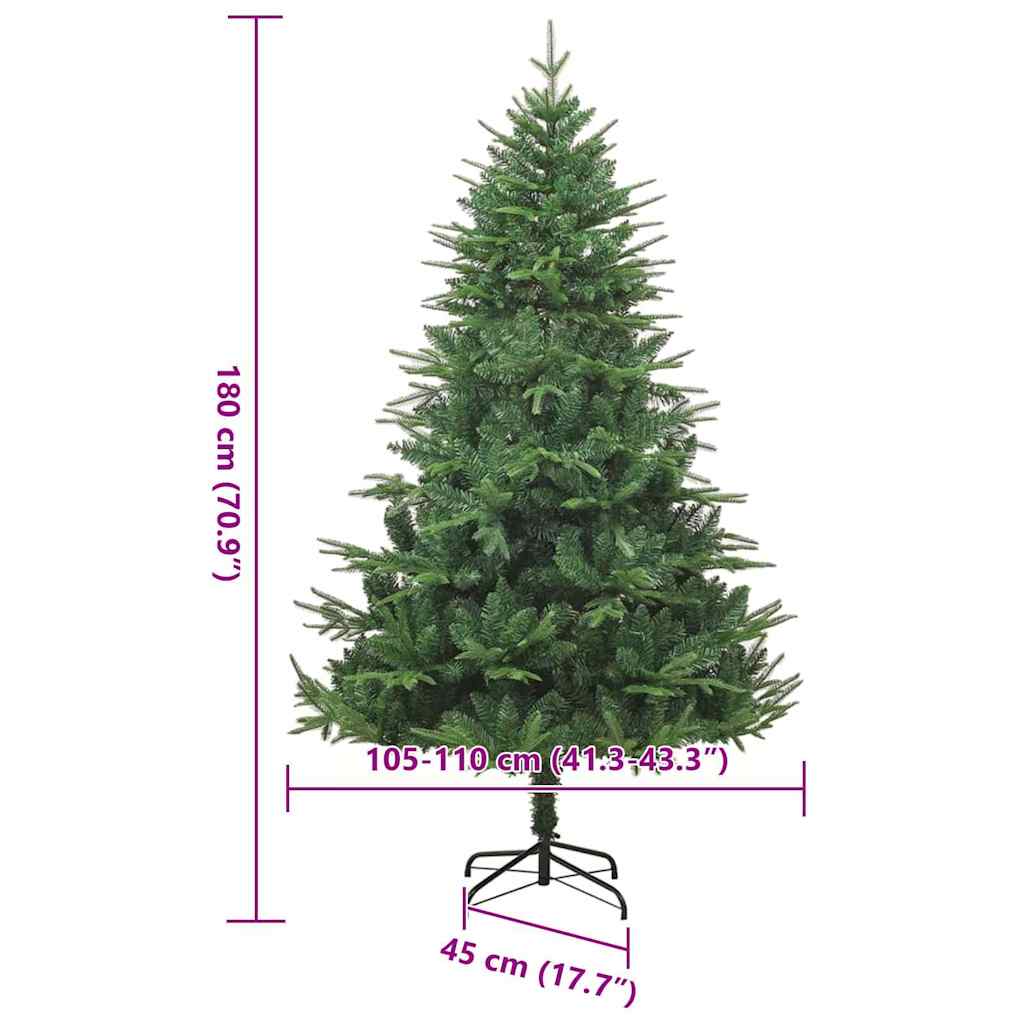 Albero di Natale Artificiale Pre-illuminato con Set di Palline