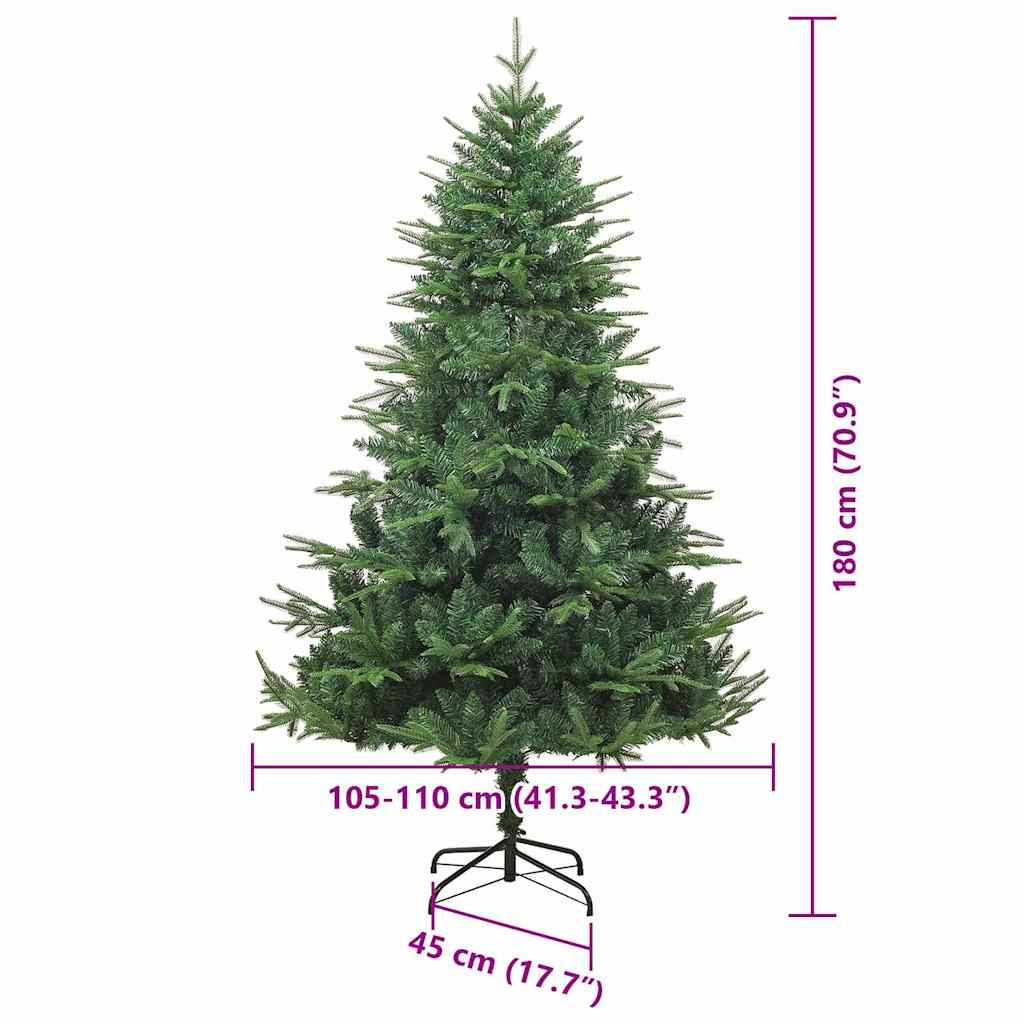 Albero di Natale Artificiale Pre-illuminato con Set di Palline
