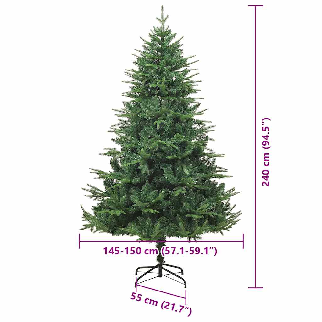 Albero di Natale Artificiale Pre-illuminato con Set di Palline