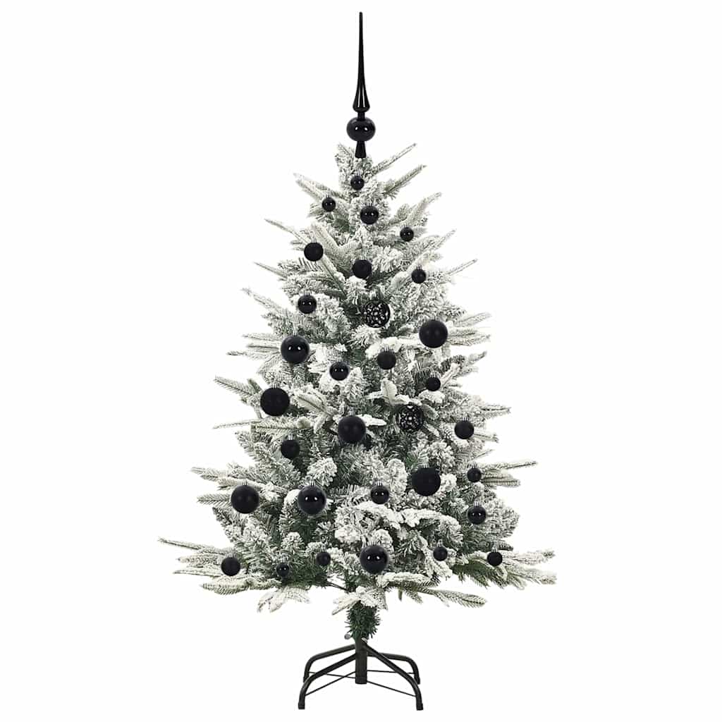 Albero di Natale Artificiale Pre-illuminato con Set di Palline