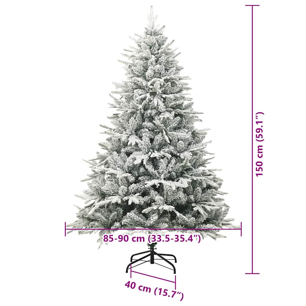 Albero di Natale Artificiale Pre-illuminato con Set di Palline