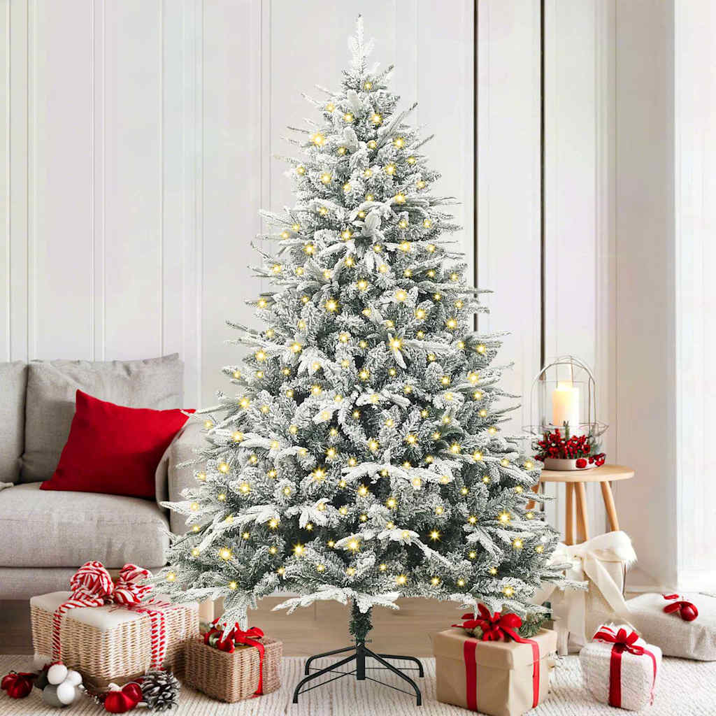Albero di Natale artificiale preilluminato Verde 180 cm