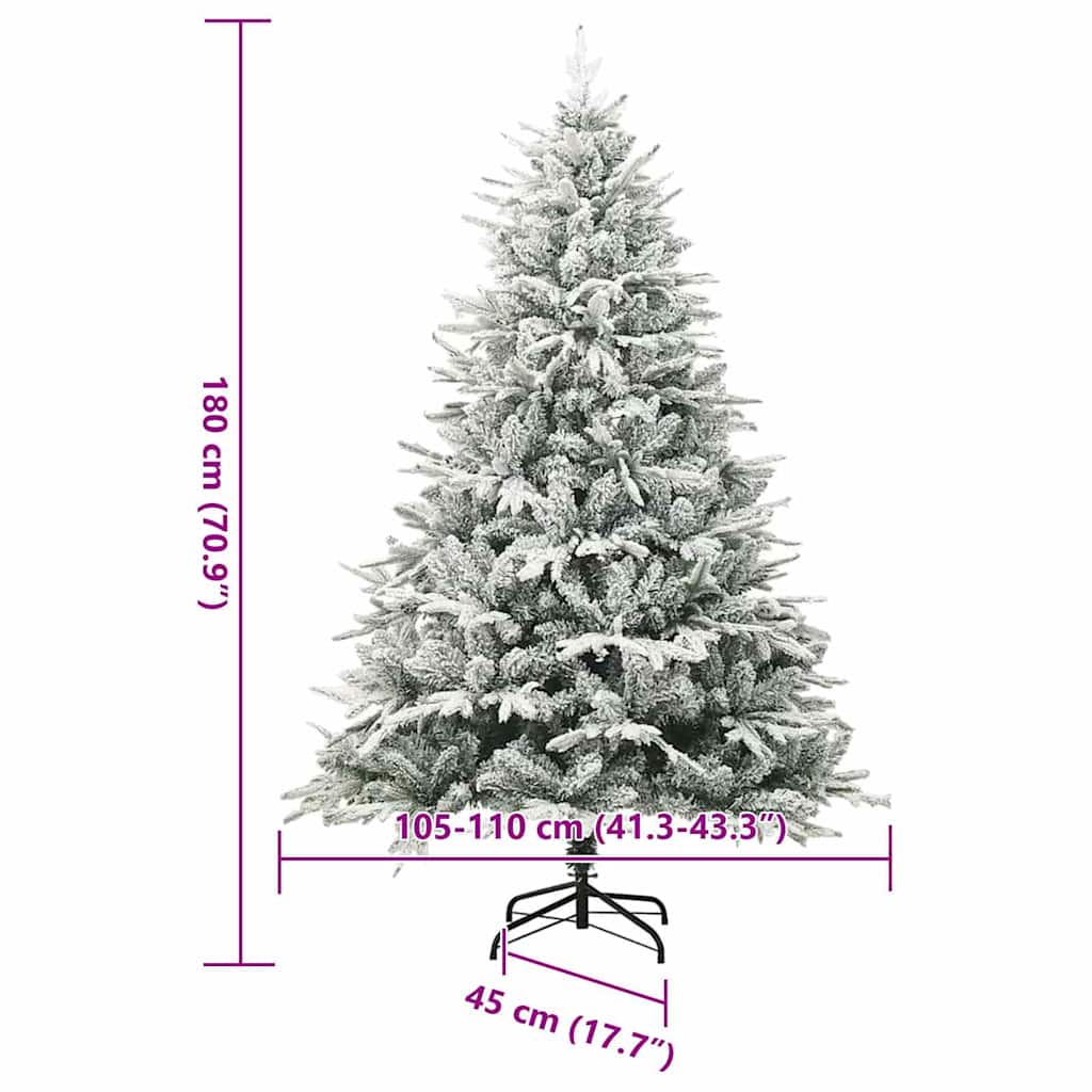 Albero di Natale Artificiale Pre-illuminato con Set di Palline