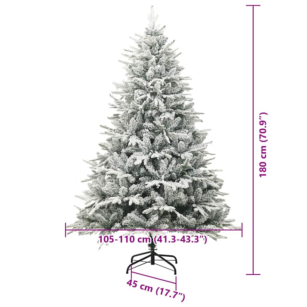 Albero di Natale Artificiale Pre-illuminato con Set di Palline