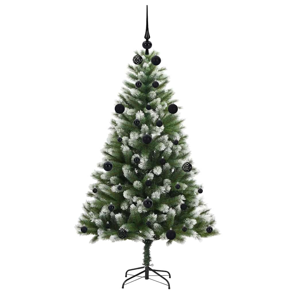 Albero di Natale artificiale con rami snodati e neve imbiancata