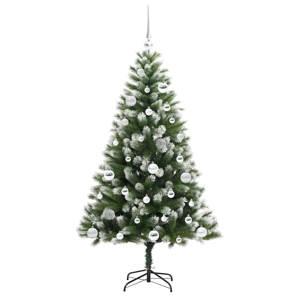 Albero di Natale artificiale con rami snodati e neve imbiancata