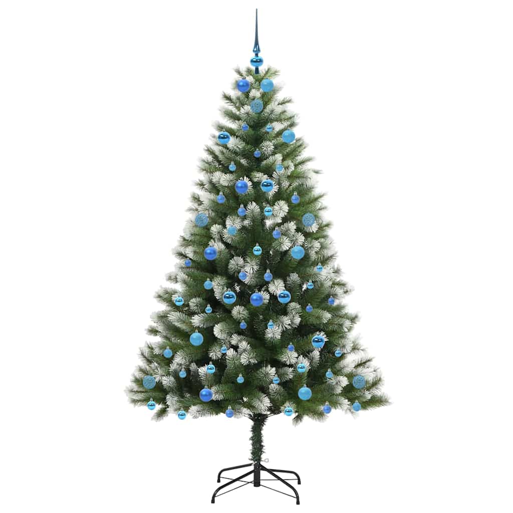 Albero di Natale artificiale con rami snodati e neve imbiancata