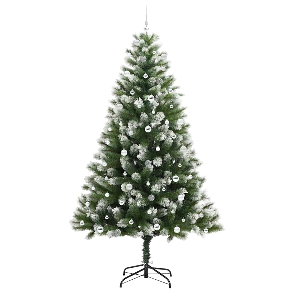 Albero di Natale artificiale con rami snodati e neve imbiancata