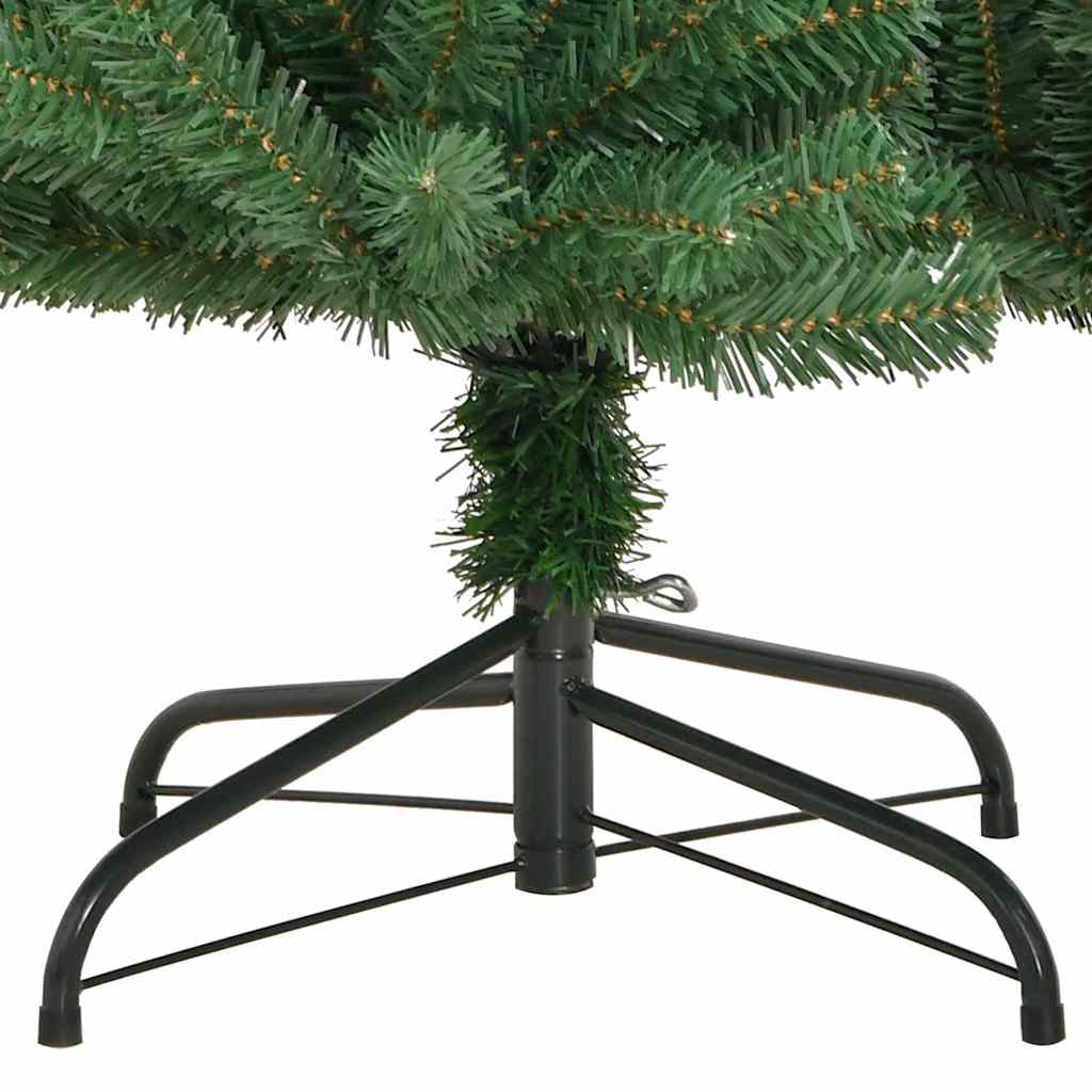 Albero di Natale Artificiale con Rami Pieghevoli Verde 150 cm