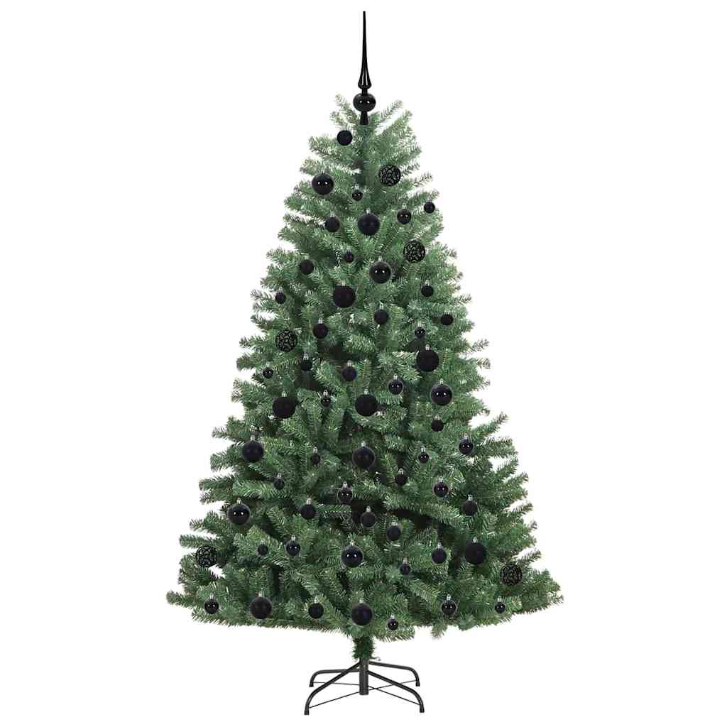 Albero di Natale Artificiale con Rami Pieghevoli Verde 180 cm