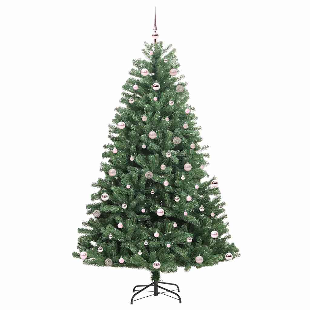 Albero di Natale Artificiale con Rami Pieghevoli Verde 240 cm