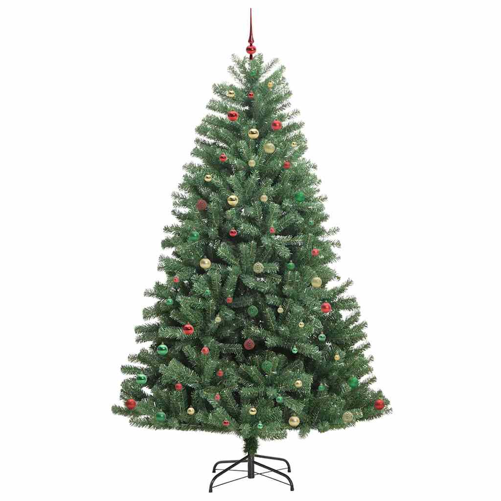 Albero di Natale Artificiale con Rami Pieghevoli Verde 270 cm