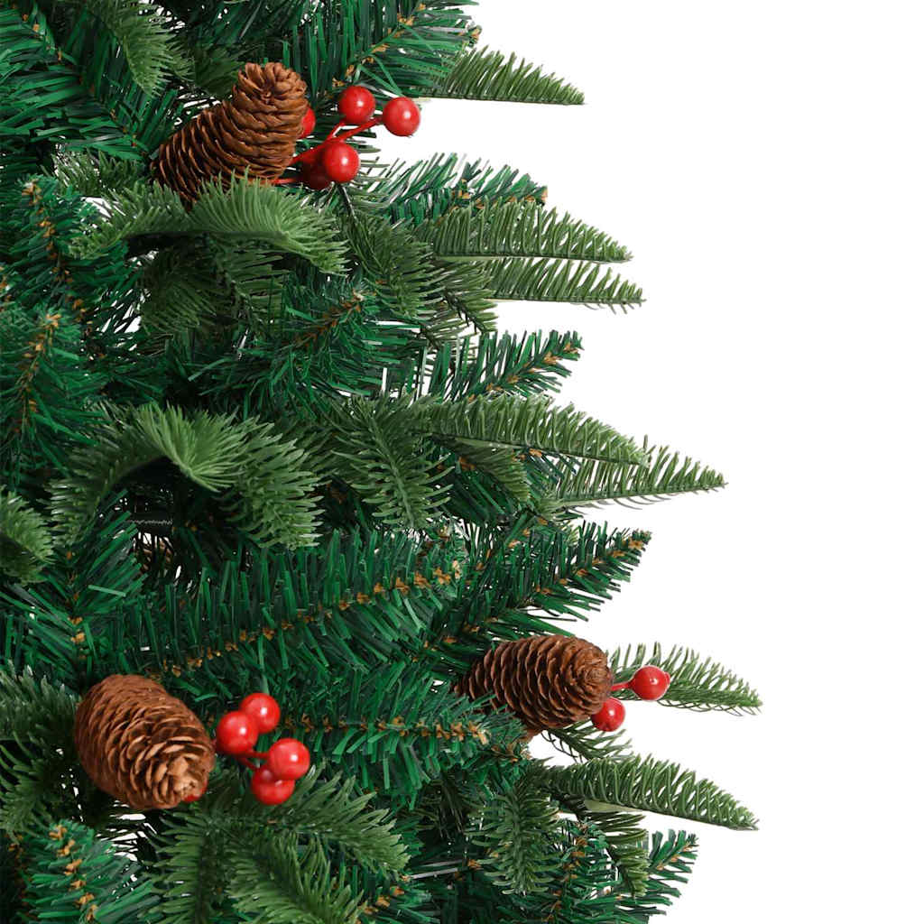 Albero di Natale artificiale con 150 LED Verde 150 cm