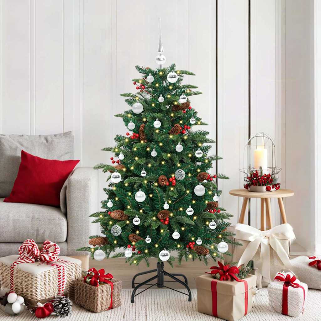Albero di Natale artificiale con 150 LED Verde 150 cm