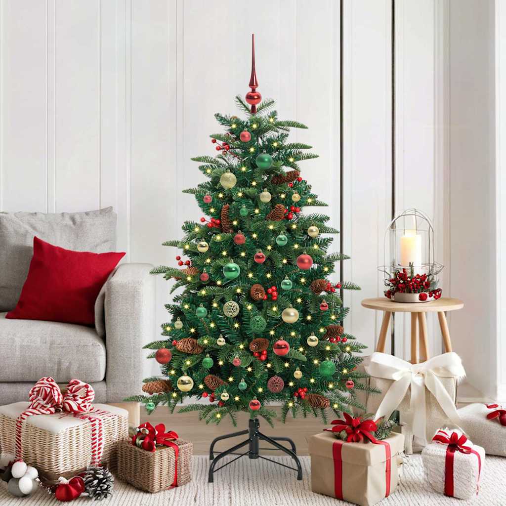 Albero di Natale artificiale con 150 LED Verde 150 cm